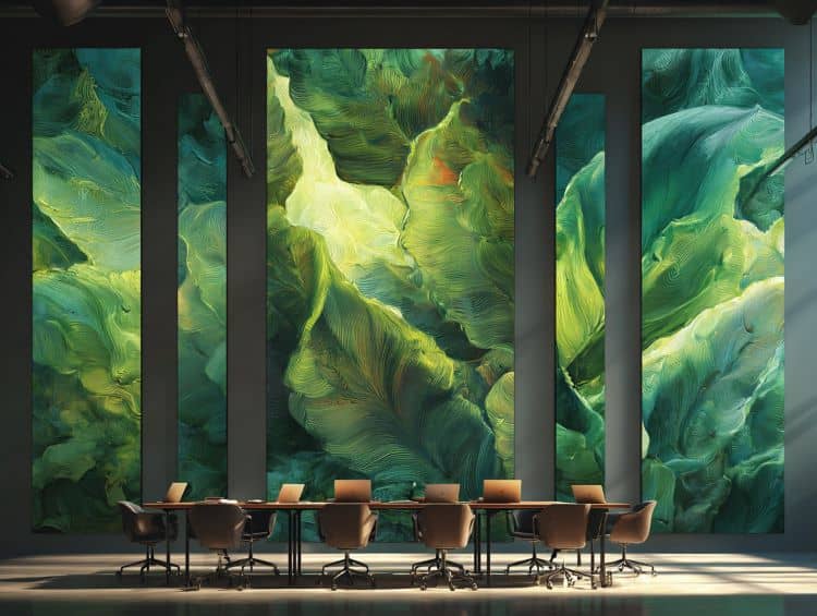 Biophilic Office Art for Corporate Wellness Nature-Inspired Workplace Design Solutions